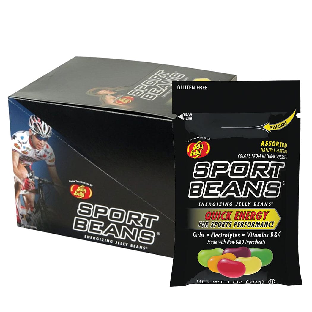 Jelly Belly Chews Box of 24 / Assorted Sport Beans w/ Electrolytes (28g) XMiles