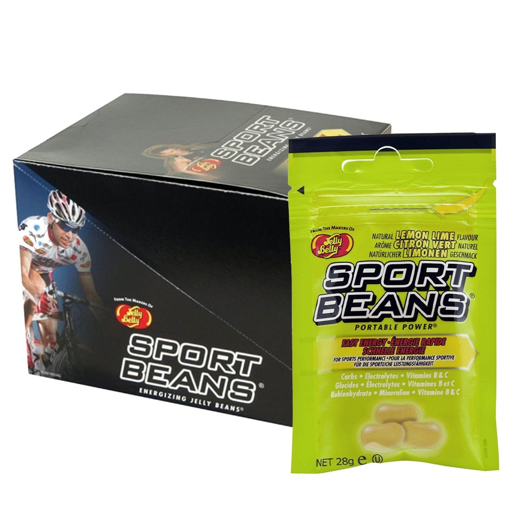 Jelly Belly Chews Box of 24 / Lemon & Lime Sport Beans w/ Electrolytes (28g) XMiles