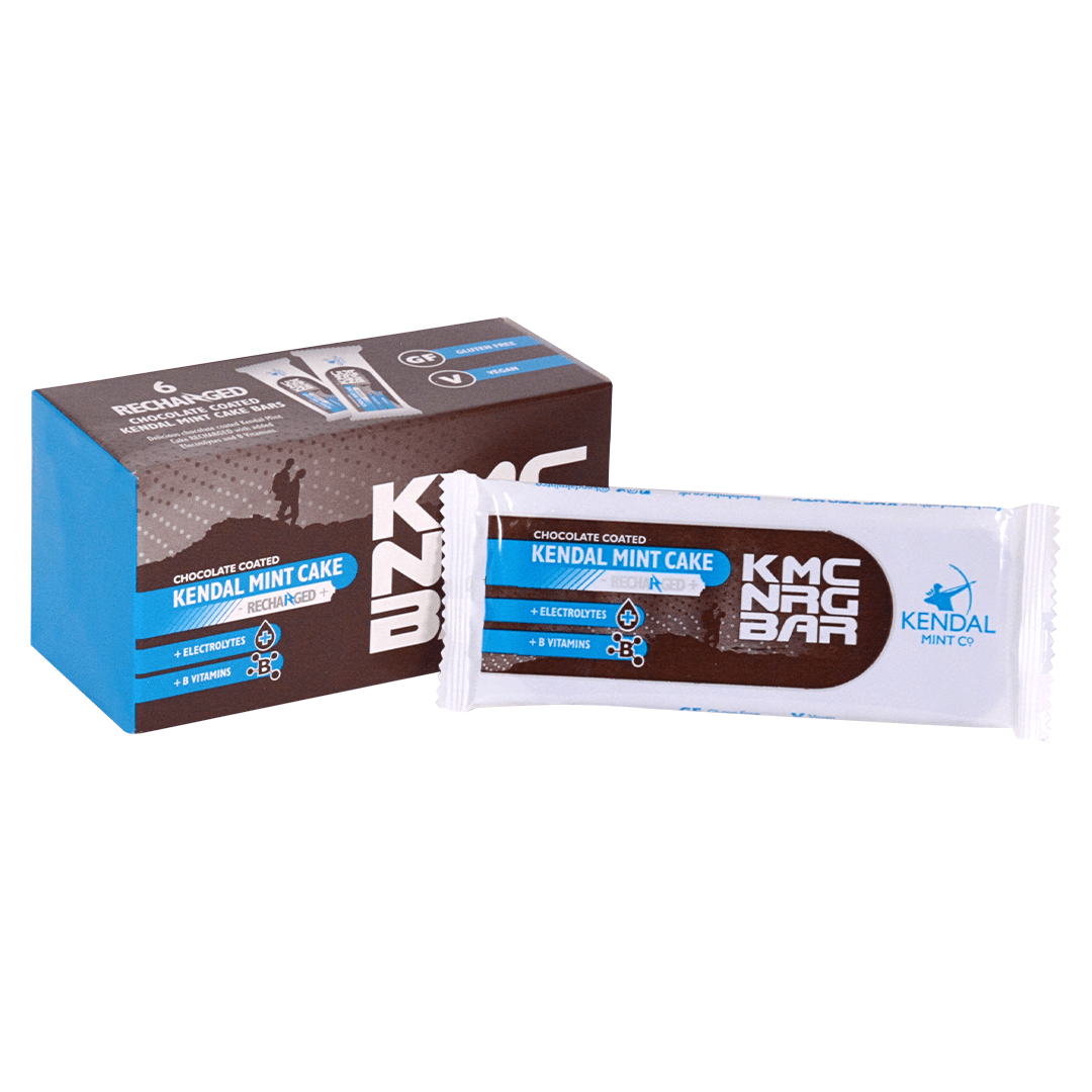 Kendal Mint Co. Energy Bars Box of 6 / Chocolate Coated KMC NRG BAR Chocolate Coated Recharged XMiles