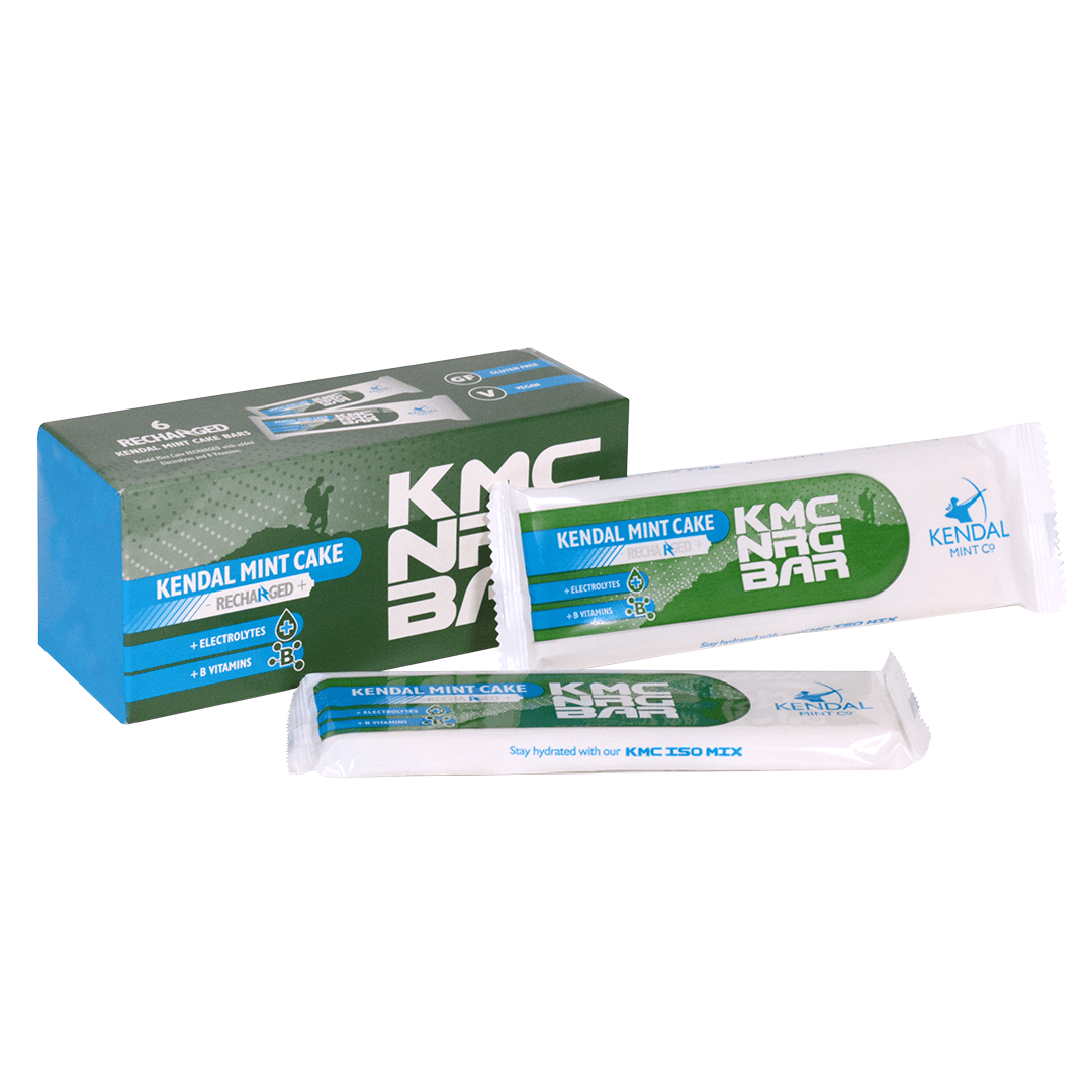 Kendal Mint Co. Energy Bars Box of 6 / Mint KMC NRG BAR Kendal Mint Cake Recharged (85g) XMiles