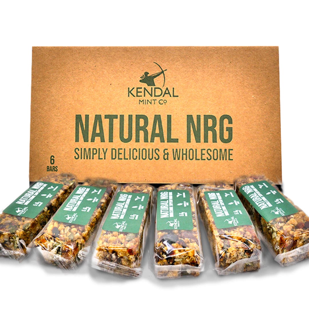 Kendal Mint Co. Energy Bars Box of 6 / Superfood Natural NRG: Wholesome Superfood Bar XMiles