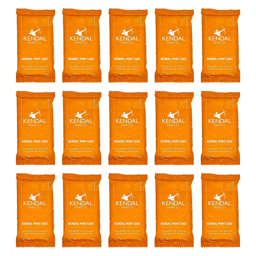 Kendal Mint Co. Energy Bars Pack of 15 / Golden Brown KMC NRG BAR Kendal Mint Cake Pocket-Sized Recharged XMiles