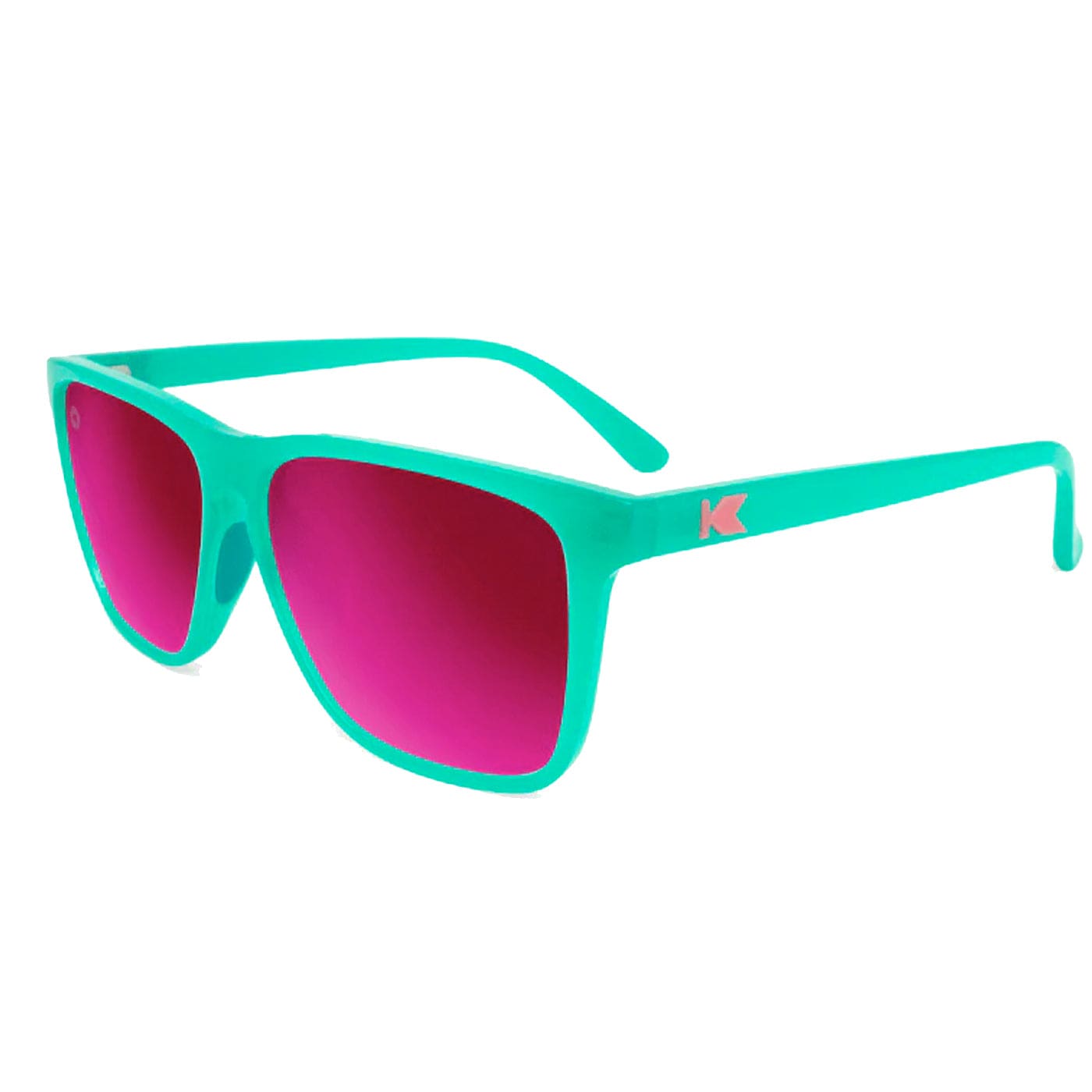 Knockaround Sunglasses Aquamarine / Fuchsia Fast Lanes Sport XMiles