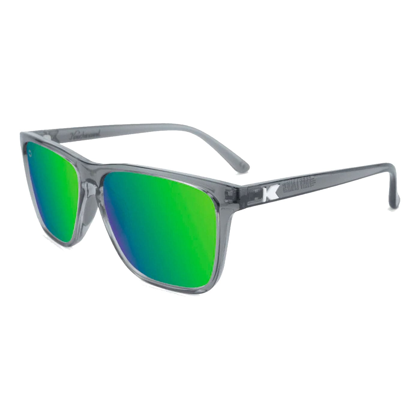 Knockaround Sunglasses Clear Grey / Green Moonshine Fast Lanes Sport XMiles