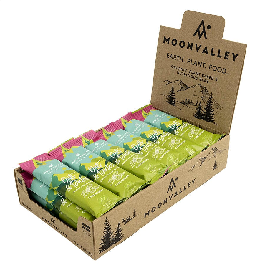 Moonvalley Energy Bars Box of 18 / Cardamom Oats & Dates Bar XMiles