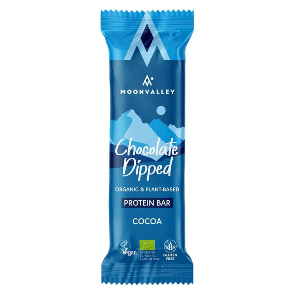 Moonvalley Protein Bar Single Serve / Cocoa Chocolate-Dipped Protein Bar XMiles