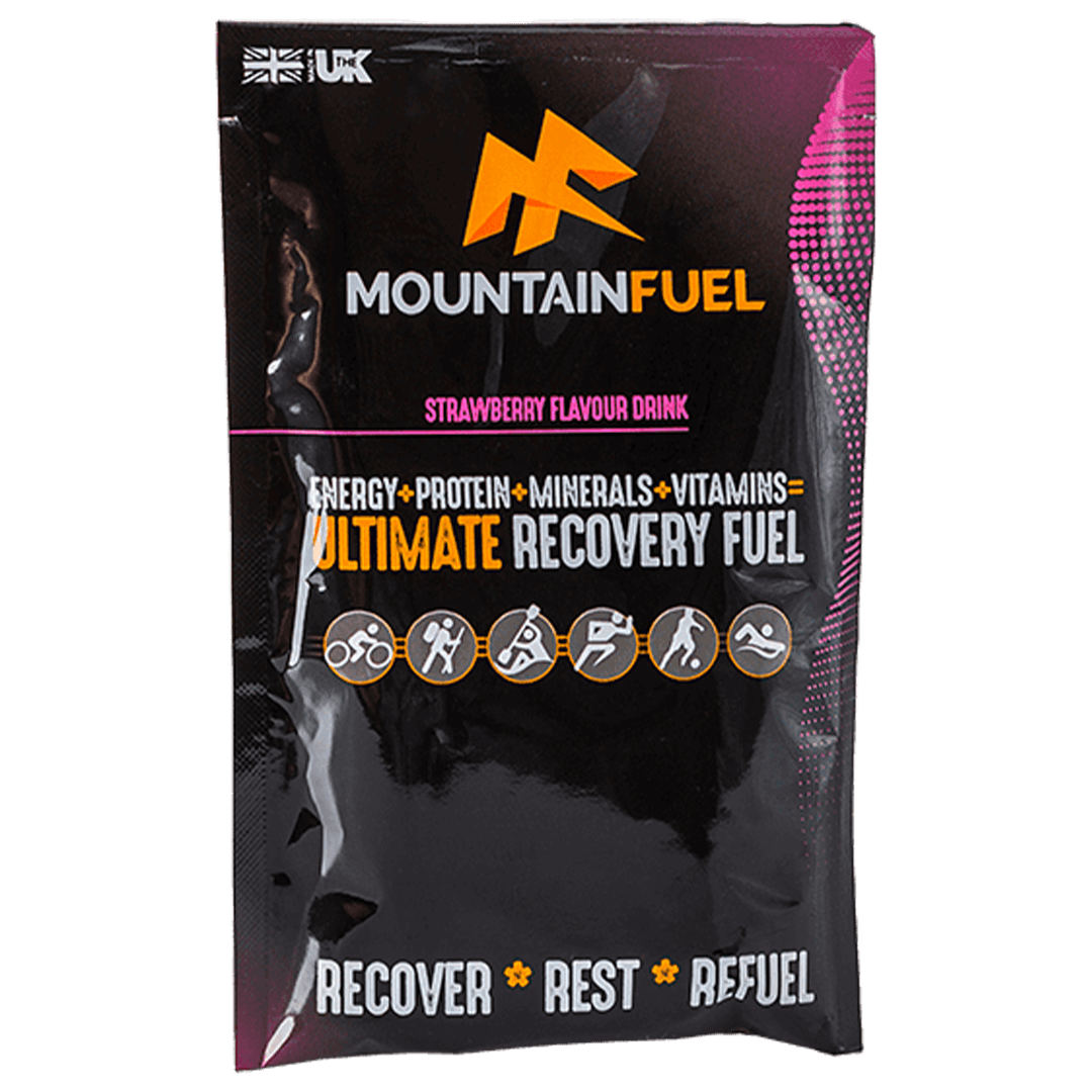 Mountain Fuel Protein Drink Single Serve / Strawberry Ultimate Recovery Fuel XMiles