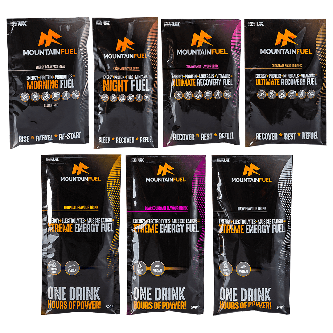 Mountain Fuel Trial Pack Full System Mountain Fuel Drinks Trial Packs XMiles