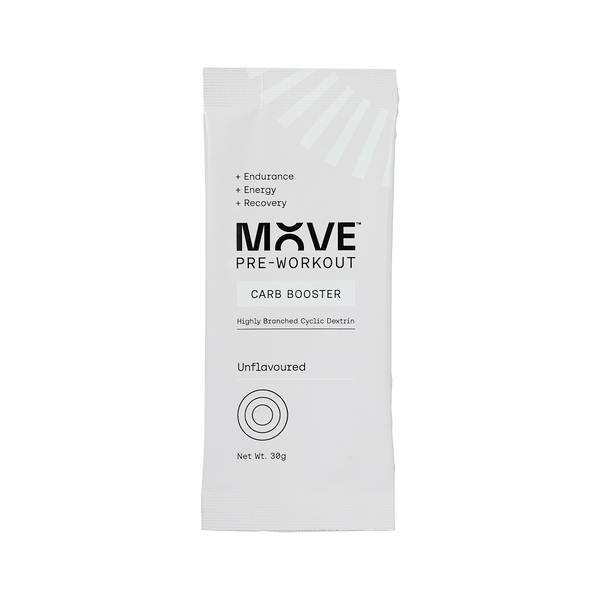 MOVE Pre-Workout Single Serve / Unflavoured Carb Booster XMiles