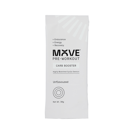 MOVE Pre-Workout Single Serve / Unflavoured Carb Booster XMiles