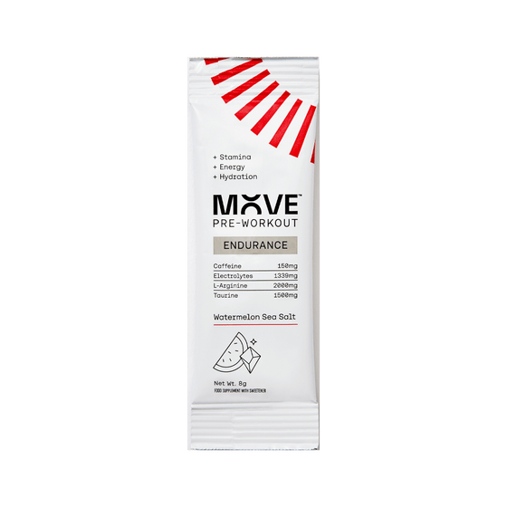 MOVE Pre-Workout Single Serve / Watermelon Sea Salt Endurance Formula XMiles