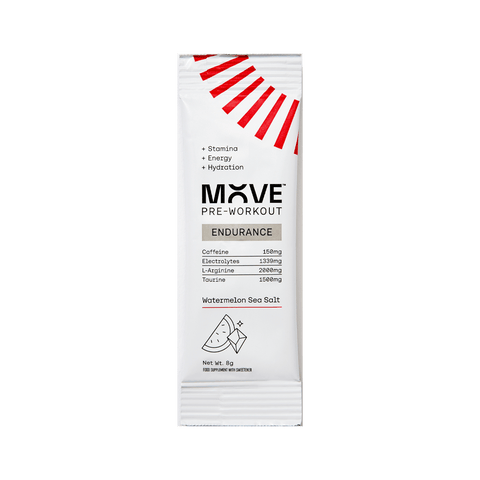 MOVE Pre-Workout Single Serve / Watermelon Sea Salt Endurance Formula XMiles