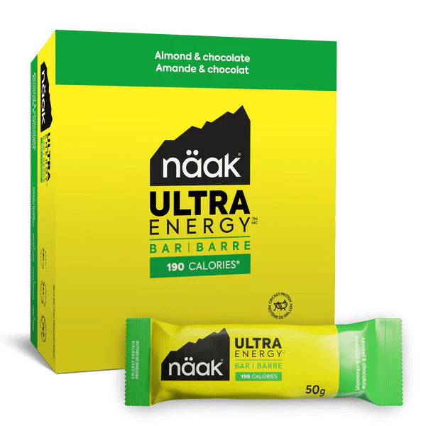 Näak Energy Bars Box of 12 / Almond & Chocolate Ultra Energy Bar XMiles