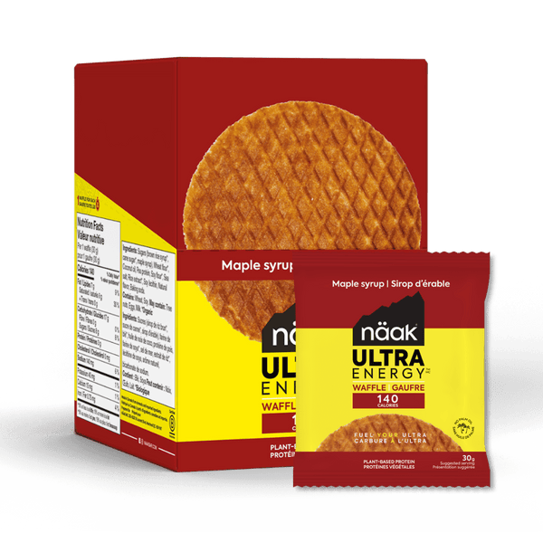 Näak Energy Bars Box of 12 / Maple Syrup Ultra Energy Waffles XMiles