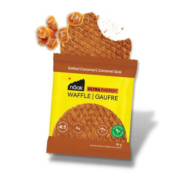 Näak Energy Bars Single Serve / Salted Caramel Ultra Energy Waffles XMiles