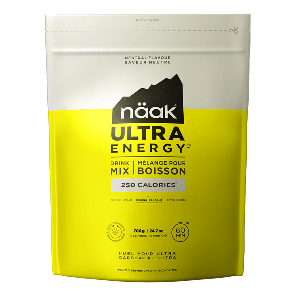 Näak Energy Drink 10 Serving Pouch (720g) / Neutral Ultra Energy Drink Mix XMiles