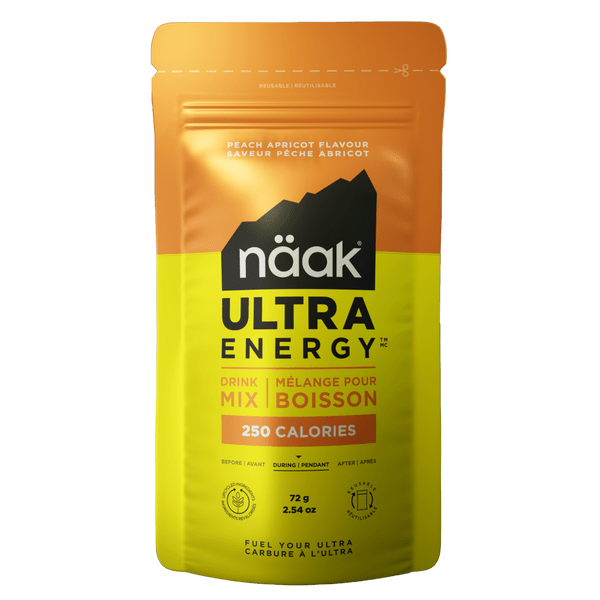 Näak Energy Drink Single Serve / Peach Apricot Ultra Energy Drink Mix XMiles