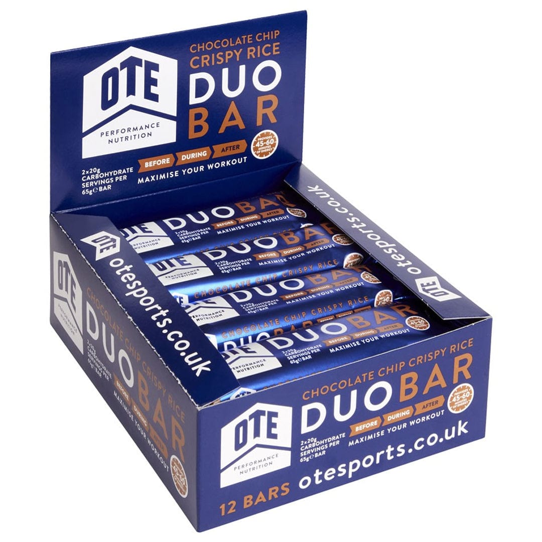 OTE Energy Bars Box of 12 / Chocolate OTE Duo Bar (65g) XMiles