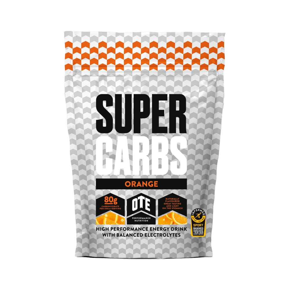 OTE Energy Drink 10 Serving Pouch (850g) / Orange Super Carbs Performance Energy Drink XMiles