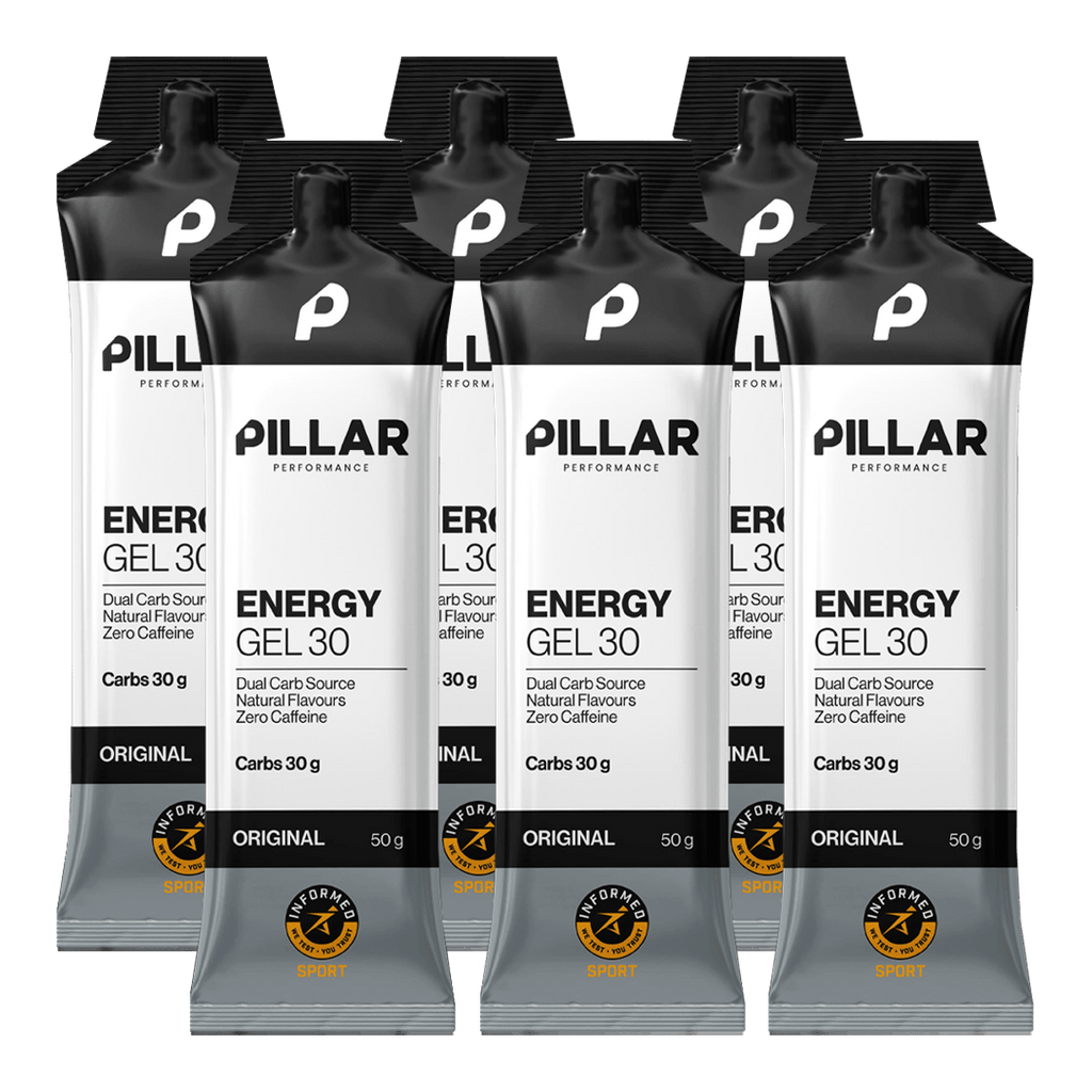 PILLAR Gels Pack of 6 / Original Energy Gel 30 XMiles