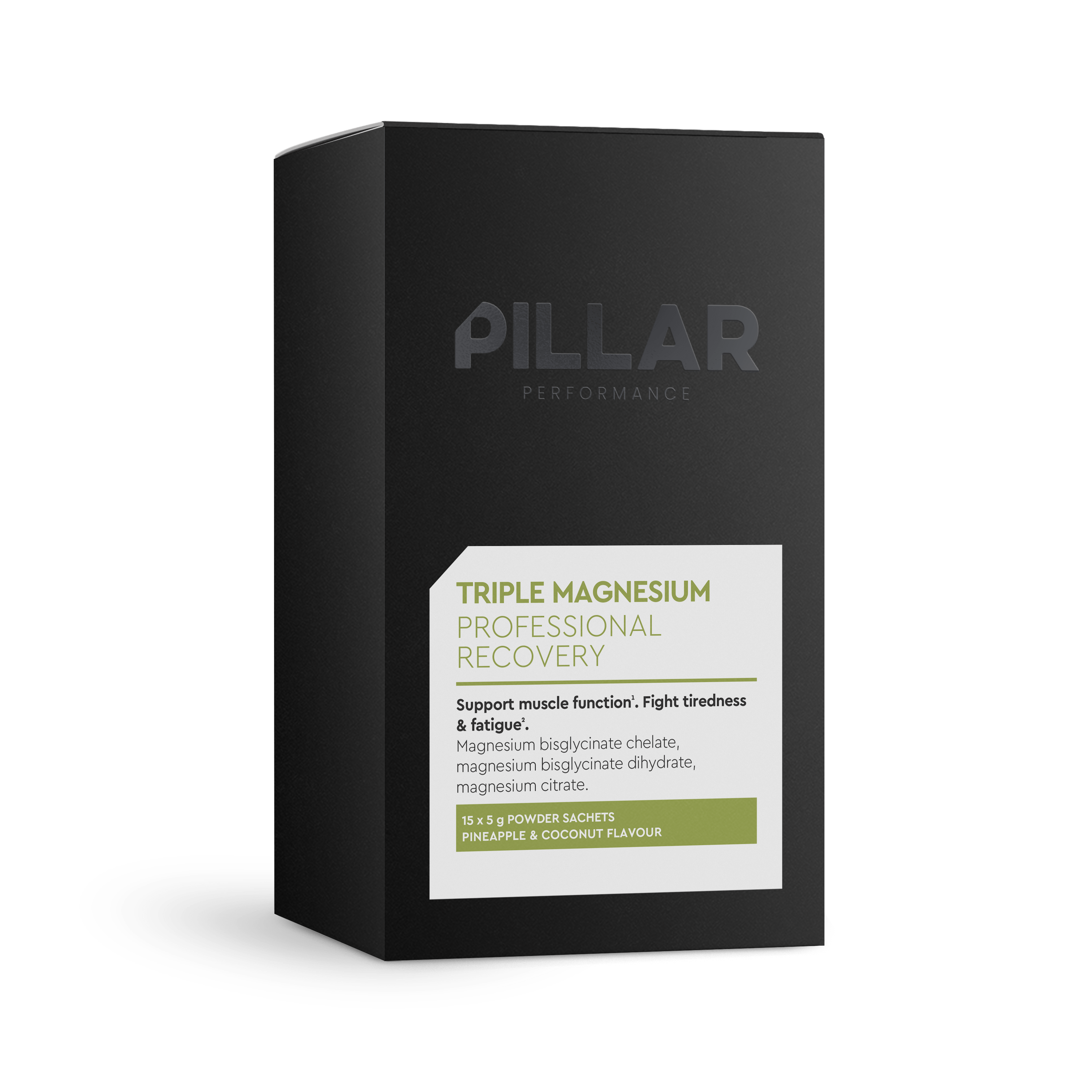 PILLAR Supplement 15 Serve Travel Pack (75g) / Pineapple & Coconut Triple Magnesium XMiles