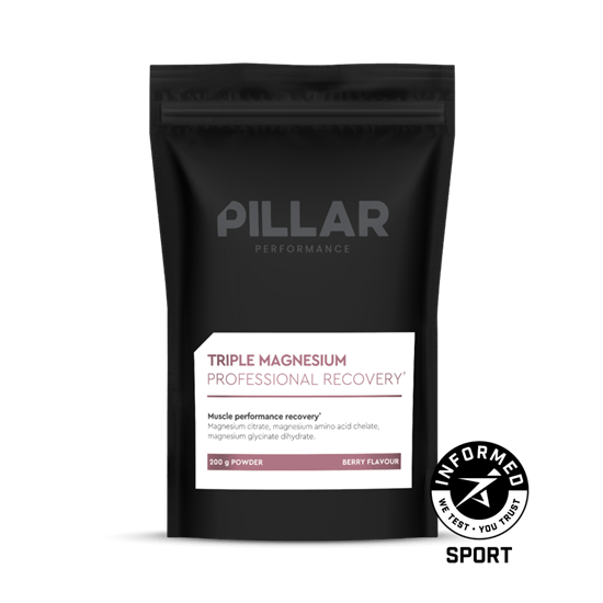 PILLAR Supplement Berry / Travel Bag 200g Triple Magnesium (200g) XMiles
