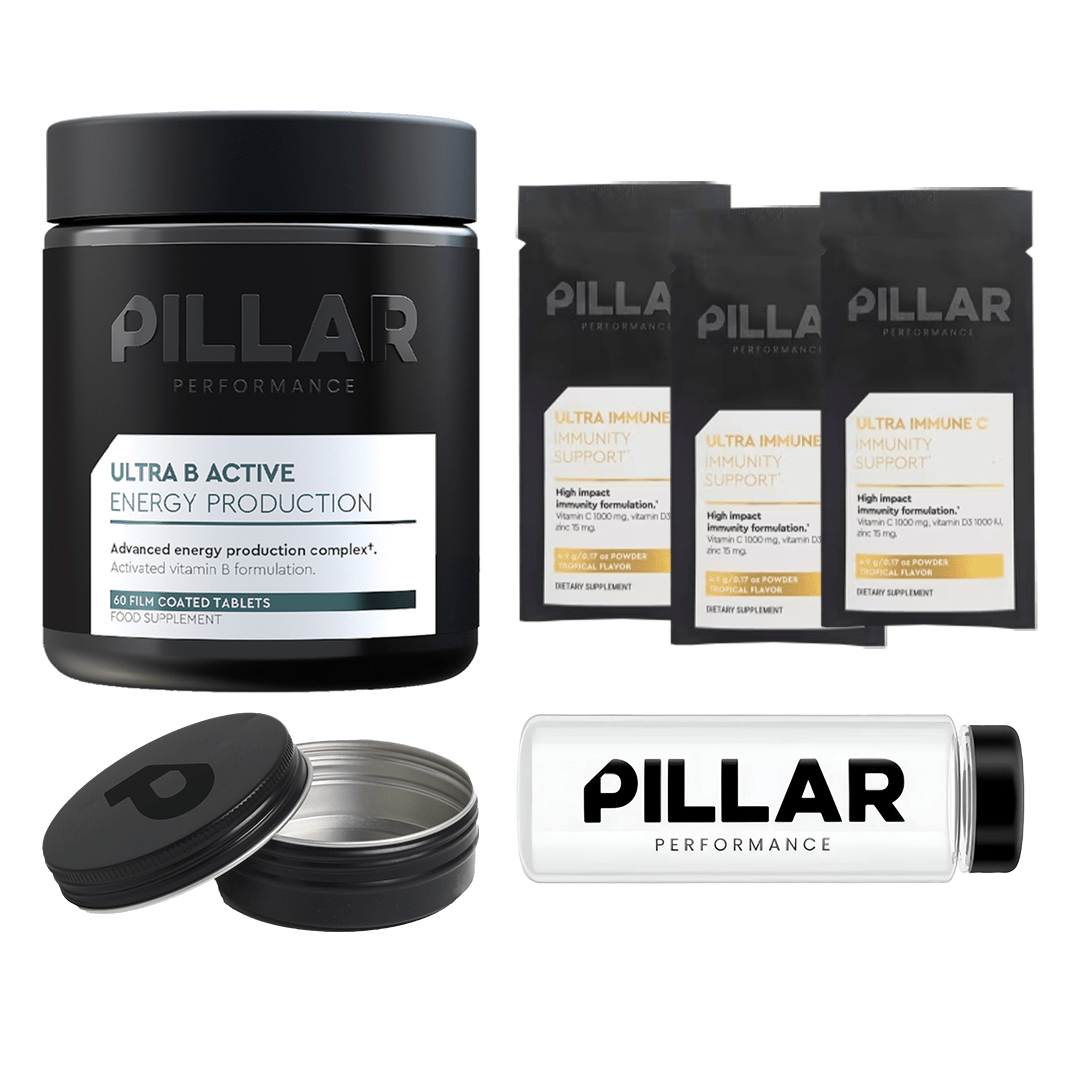 PILLAR Supplement Ultra B Active (60 ct) Ultimate Bundle XMiles