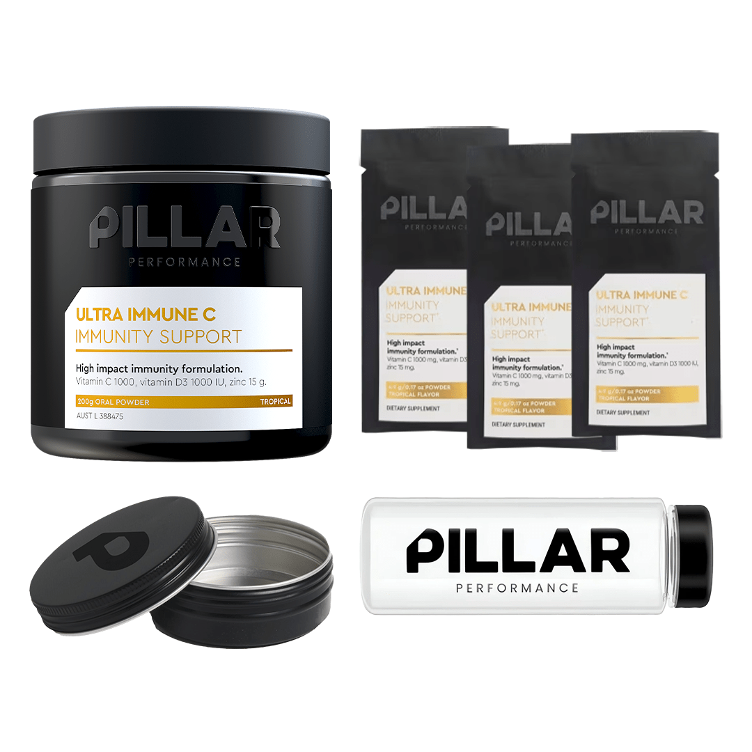 PILLAR Supplement Ultra Immune C (200g) Ultimate Bundle XMiles