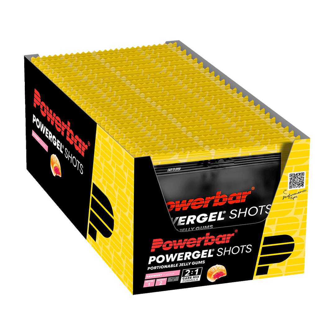 PowerBar Chews Box of 24 / Raspberry Powergel Shots XMiles