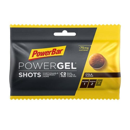 PowerBar Chews Single Serve / Cola (Caffeine) Powergel Shots (60g) XMiles