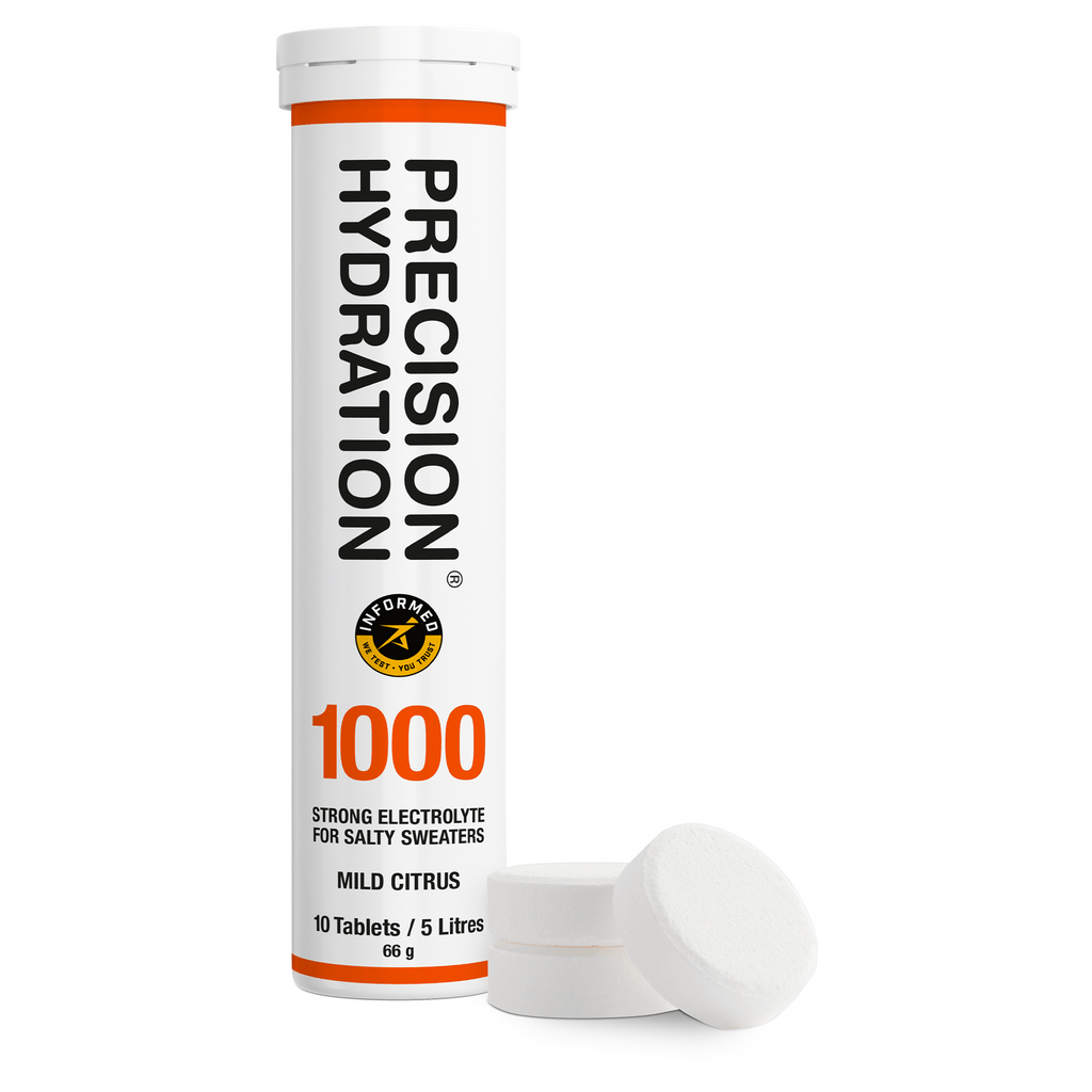 Precision Fuel & Hydration Electrolyte Drinks 10 Serving Tube / 1000 Electrolyte Drink Tablets XMiles