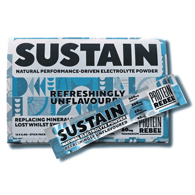 Protein Rebel Electrolyte Drinks Box of 14 / Unflavoured Sustain Electrolytes XMiles