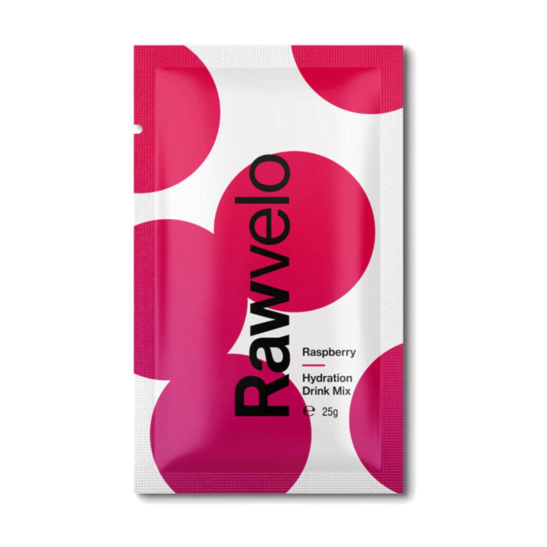 Rawvelo Energy Drink Single Serve / Raspberry Organic Hydration Drink Mix XMiles
