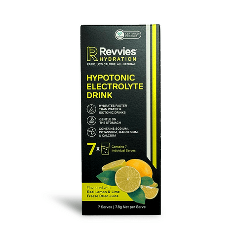 Revvies Electrolyte Drinks Single Serve / Lemon Lime Hypotonic Electrolyte Drink XMiles