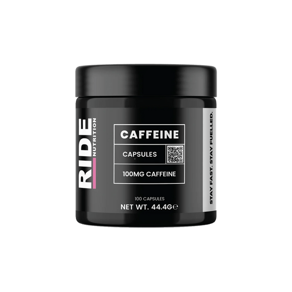 RIDE Nutrition 100ct Tub Caffeine Capsules XMiles