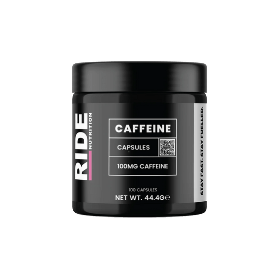 RIDE Nutrition 100ct Tub Caffeine Capsules XMiles