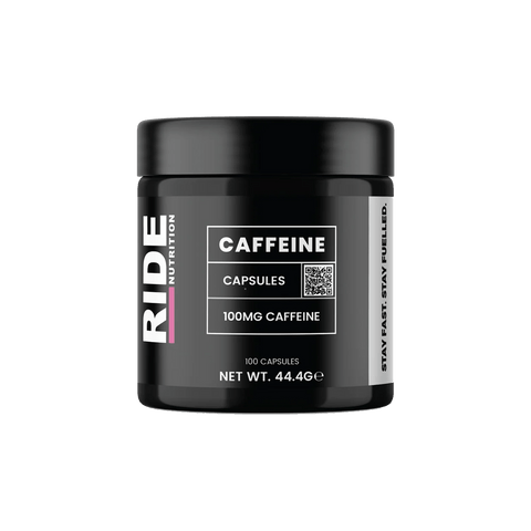 RIDE Nutrition 100ct Tub Caffeine Capsules XMiles