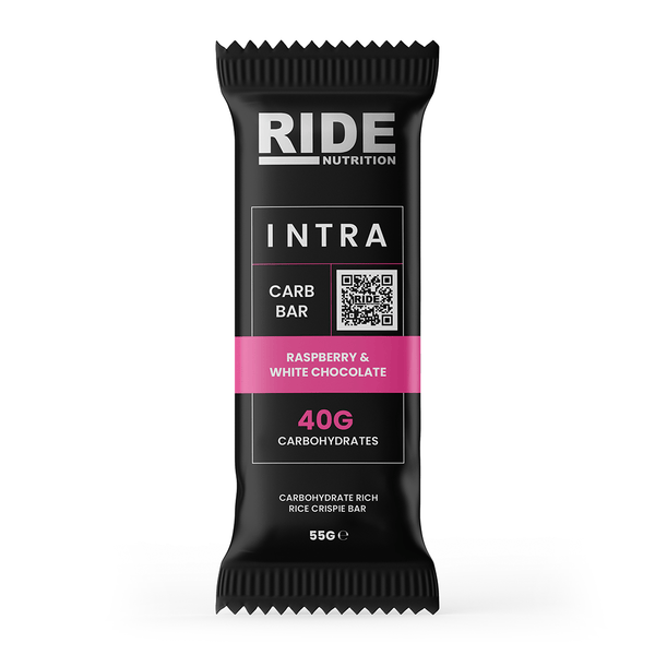 RIDE Nutrition Energy Bars Single Serve / Raspberry & White Chocolate INTRA Carb Bar XMiles