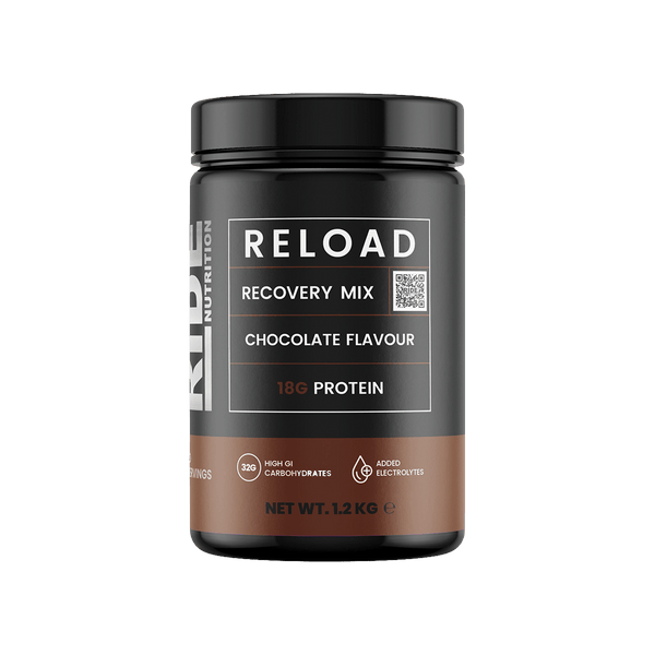 RIDE Nutrition Protein Drink 20 Serving Tub (1.2kg) / Chocolate Reload Recovery Mix XMiles
