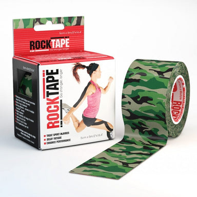 RockTape Tape Camo Green RockTape Kinesiology Tape (5cm x 5m) XMiles