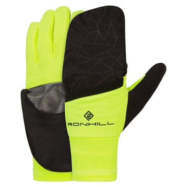 Ronhill Gloves S / Black/Fluo Yellow Wind-Block Flip Glove XMiles