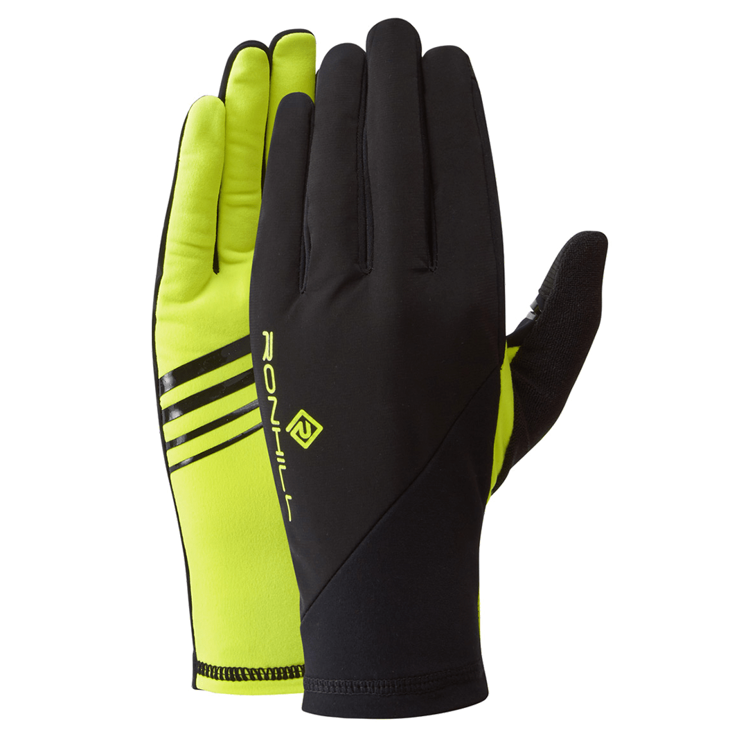 Ronhill Gloves S / Black/Fluo Yellow Wind-Block Glove XMiles