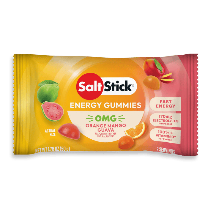 SaltStick Chews Single Serve / OMG! - (Orange Mango Guava) Energy Gummies XMiles