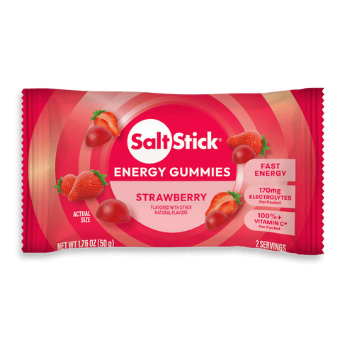 SaltStick Chews Single Serve / Strawberry Energy Gummies XMiles