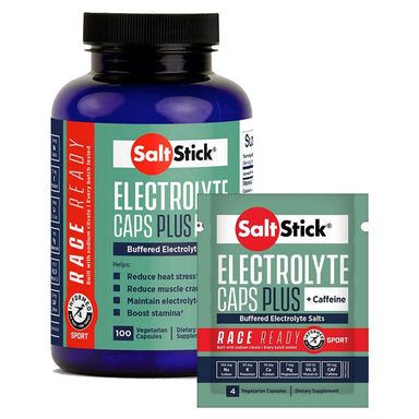 saltstick Supplement 100ct Tub / Electrolyte Caps + Caffeine SaltStick Caps PLUS (100ct) XMiles