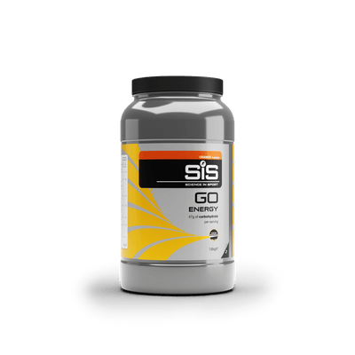 SiS Energy Drink 32 Serving Tub (1.6kg) / Orange GO Energy Powder XMiles