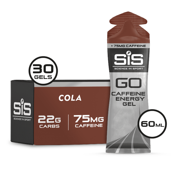 SiS Gels Box of 30 / Cola GO Energy + Caffeine Gel XMiles