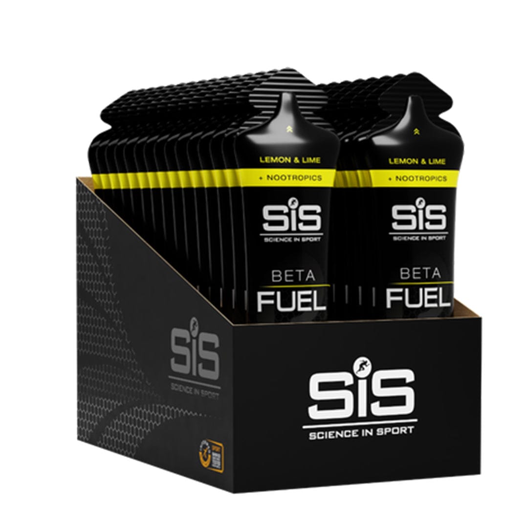 SiS Gels Box of 30 / Lemon & Lime Beta Fuel + Nootropics Energy Gel XMiles