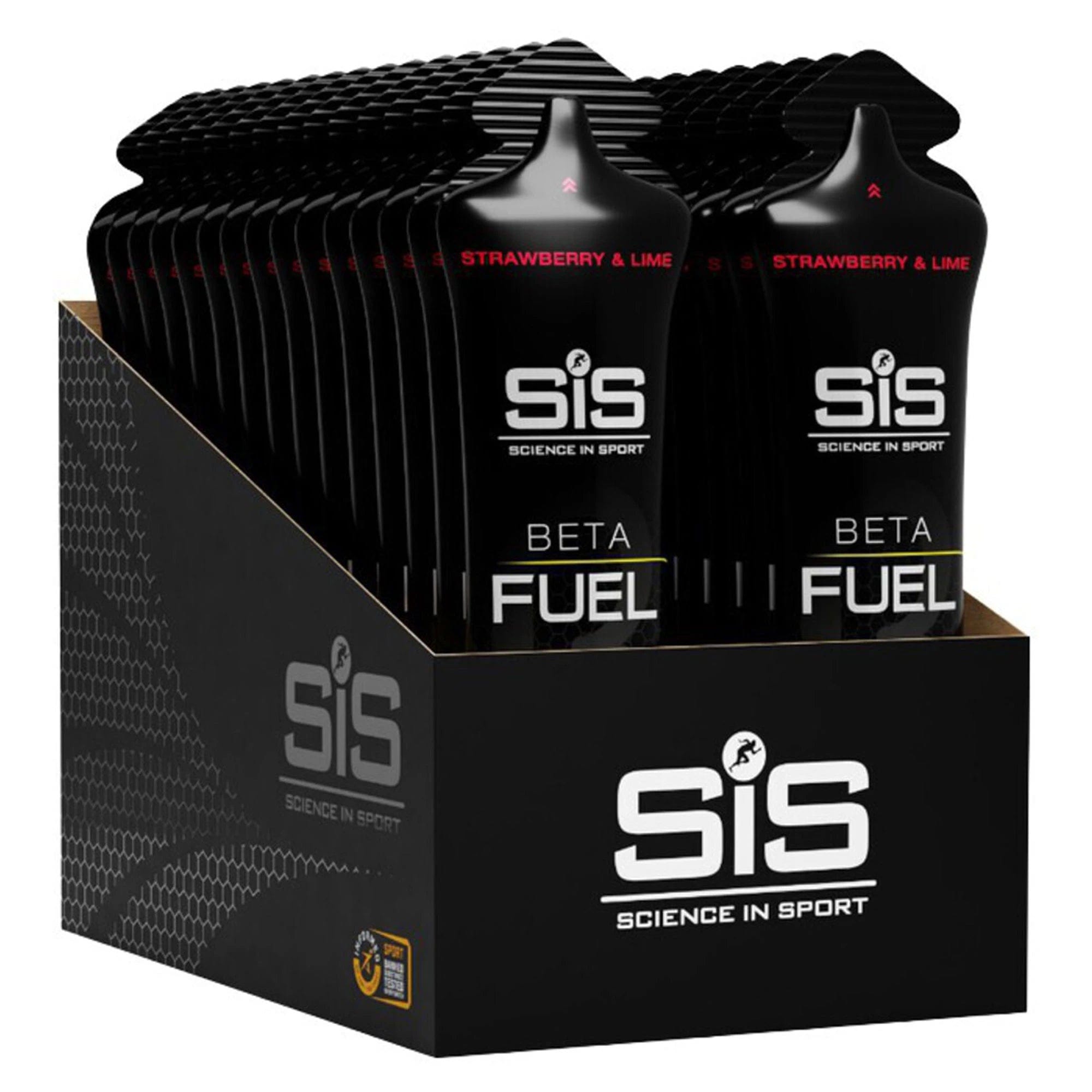 SiS Gels Box of 30 / Strawberry & Lime Beta Fuel Gel XMiles