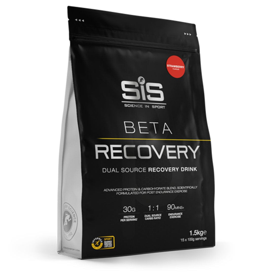 SiS Protein Drink 15 Serve Pouch (1.5kg) / Strawberry Beta Recovery Drink XMiles